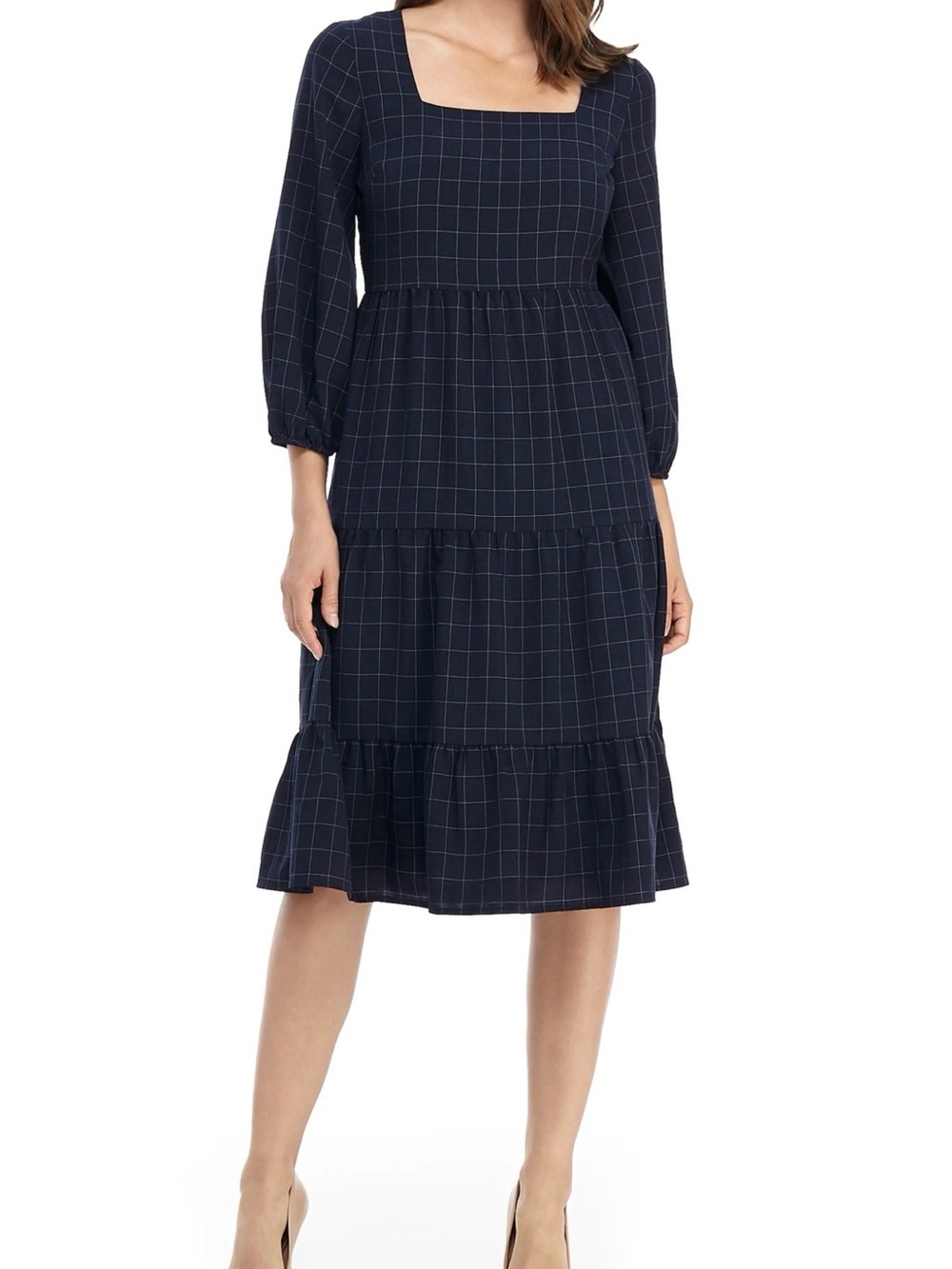 Gal Meets Glam Brynn Square Neck A-Line Dress